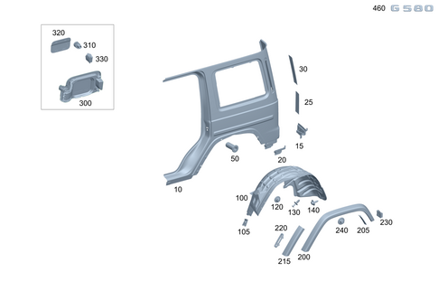 Rear Fender for 2025 Mercedes-Benz G580 #0