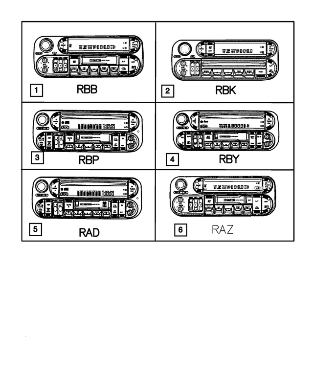 5064335AJ - Instrument Panel and Radios and Consoles: Am/fm/cassette With Cd Control Radio for Mopar Image