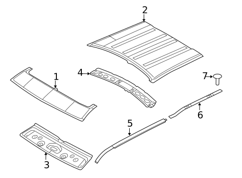 Roof & Components for 2009 Land Rover LR2 #0