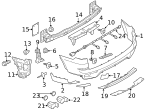 7119904288 - Body: Bumper Cover Screw for BMW Image
