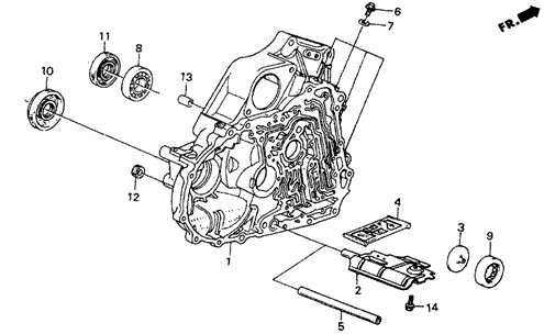 4AT Torque Converter Housing for 1986 Honda Civic #0