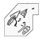 1J1857507D01C - Body: Mirror Housing for Volkswagen Image