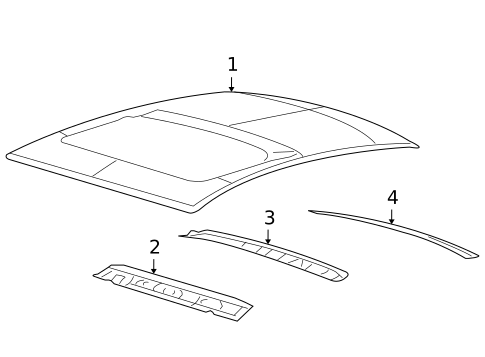 Roof & Components for 2008 Mercury Milan #0