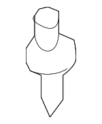 32007597 - Unclassified: Bumper Cover Clip for Saab: 9-2X Image