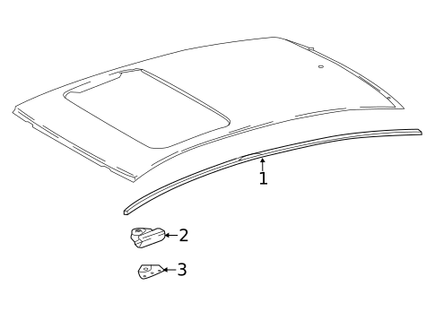 Exterior Trim - Roof for 2019 Lexus LS500 #1