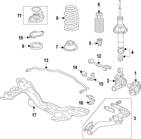 Rear Suspension for 2012 Honda CR-V #0