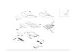 2579107500 - : Padding, Front Seat Cushion for Mercedes-Benz Image