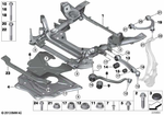 31116866690 - Front Axle: Front Axle Support for BMW Image