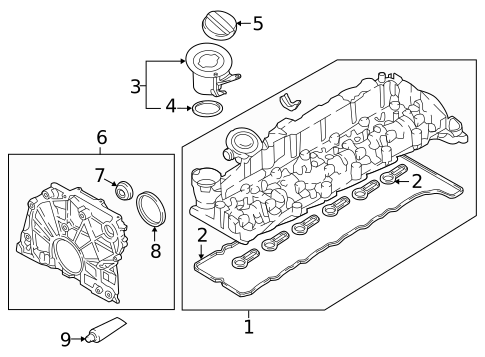Valve & Timing Covers for 2016 BMW X5 #0