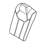 52205A1D7F8 - Body: Seat Back Cover for BMW: 430i, 430i xDrive, M440i, M440i xDrive Image