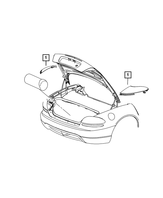 WX03DX9AA - Interior Trim: Tonneau Cover for Mopar Image image