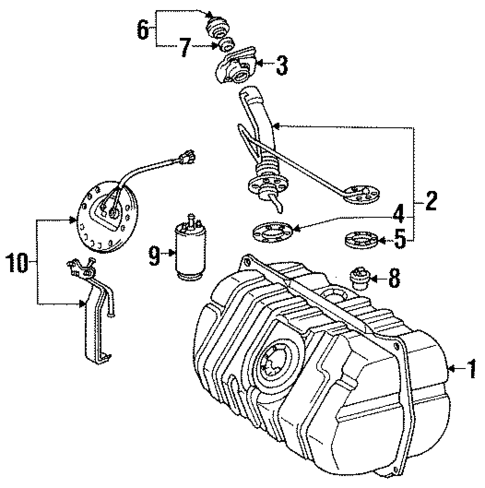 Fuel System Components for 1990 Lexus LS400 #0