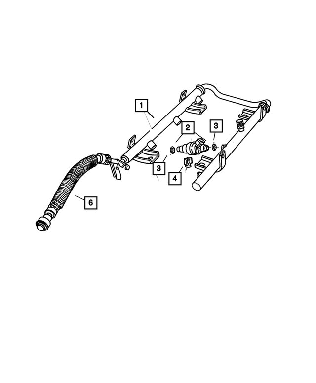 4861454AA - Fuel: Fuel Injector for Mopar Image