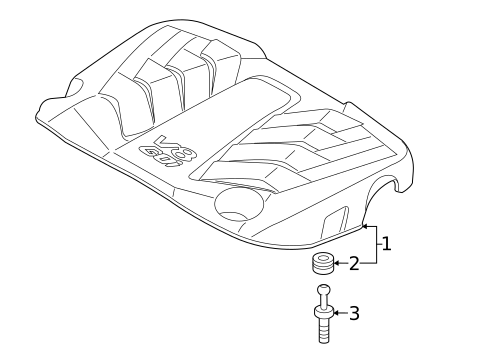 Engine Appearance Cover for 2015 Kia K900 #0