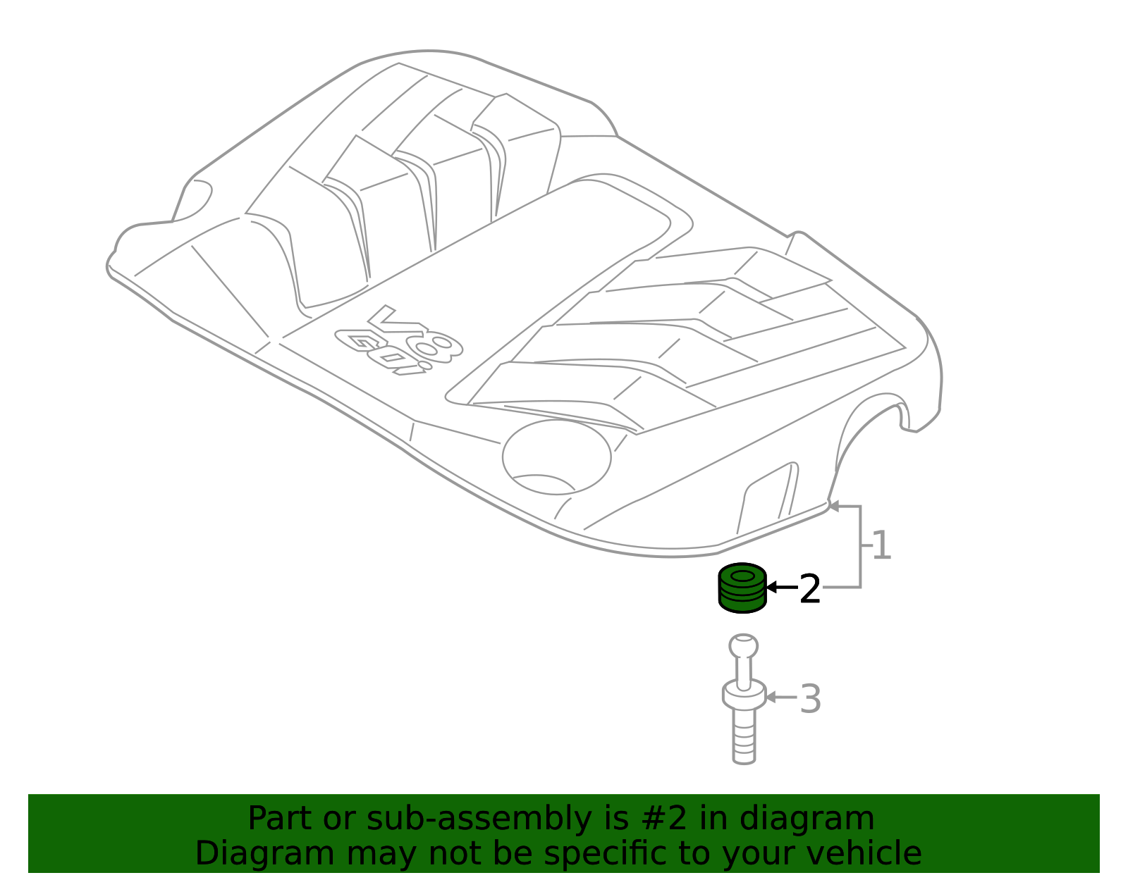 29244-3F401 - Engine Cover Insulator 2015-2017 Kia K900 | Kia.Parts Store
