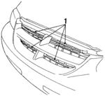 4576955 - Body: Grille for Dodge: Caravan, Grand Caravan Image