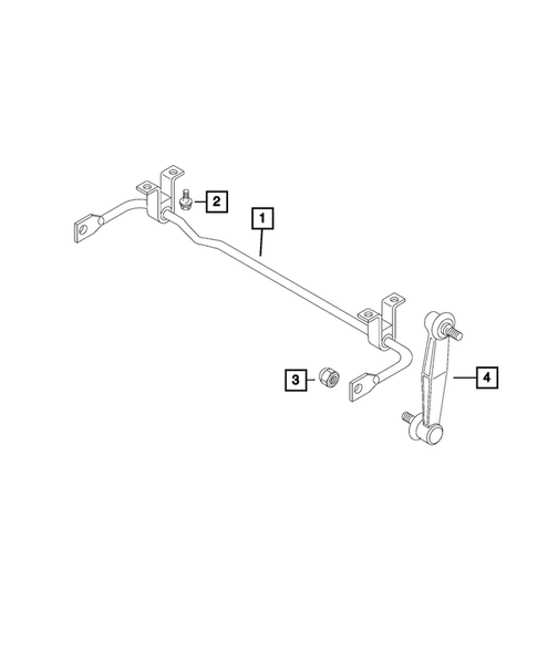 Rear Stabilizer Bar for 2017 Fiat 500X #0