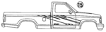 F2TZ1020000AB - Body: Stripe Tape for Ford: Ranger Image