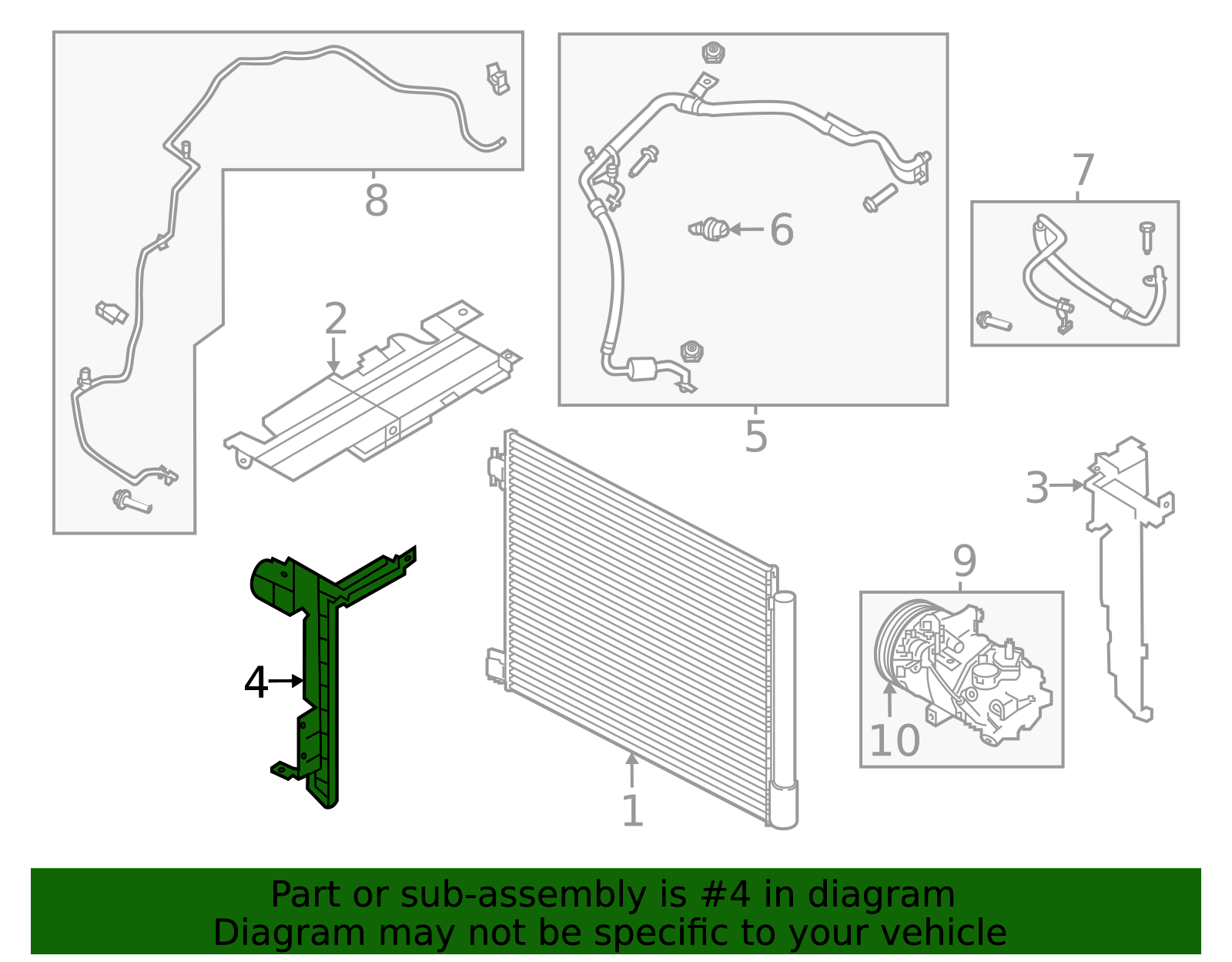 92185-6LY0A - A/C Condenser Duct 2024-2025 Nissan Sentra | Sullivan ...