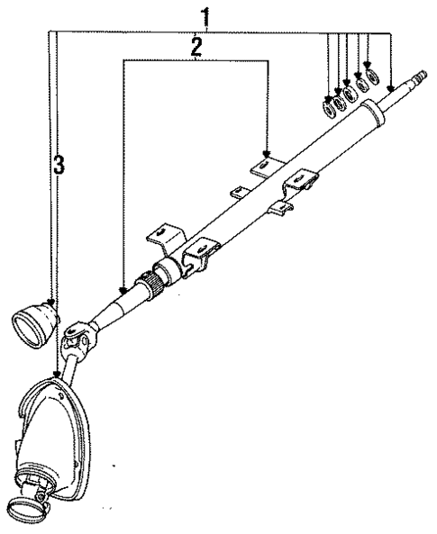 Steering Column Assembly for 1988 Dodge Colt #0