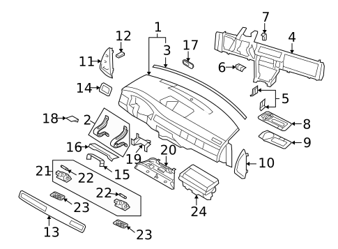 Instrument Panel for 2009 Volvo S80 #0