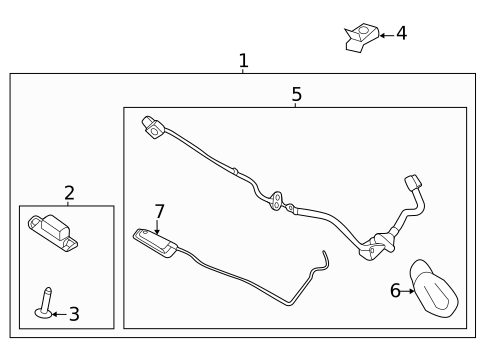 License Lamps for 2023 Hyundai Kona Electric #0