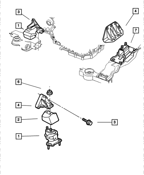 Engine Mounting for 2001 Dodge Intrepid #2