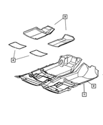 ZN25XDVAA - Interior Trim: Floor Console Carpet for Mopar Image