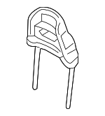 8S0881917B - Body: Headrest for Audi: A5 Quattro, A5 Sportback, RS5, RS5 Sportback, S4, S5, S5 Sportback, TT Quattro, TT RS Quattro, TTS Quattro Image