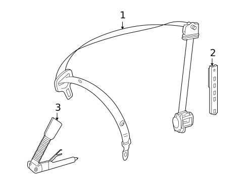 Front Seat Belts for 2010 Mercedes-Benz ML550 #0