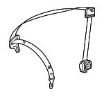 25186071869C94 - Electrical: Retractor for Mercedes-Benz: ML 320, ML 350, ML 550, ML 63 AMG&amp;reg; Image image