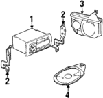 16177666 - Body: Radio for Cadillac: Eldorado, Seville Image
