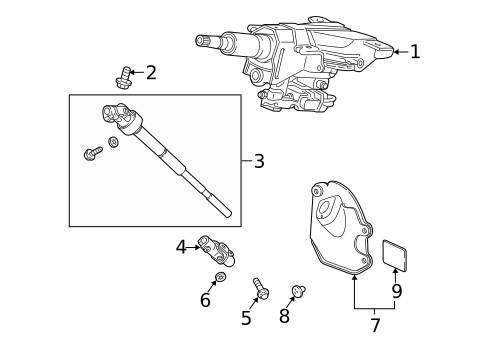 Steering Column Assembly for 2012 Acura ZDX #0