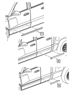 5HC48ZBJAB - Exterior Ornamentation: Front Door Molding for Mopar Image