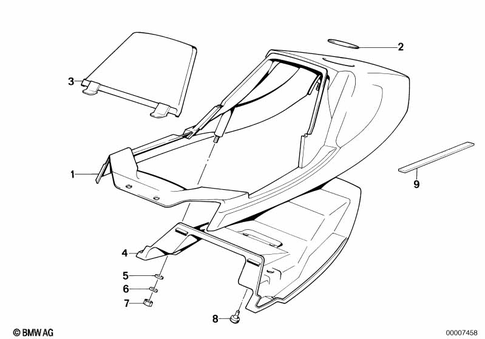 Bench Seat for 1990 BMW-Motorrad R 100 RT #1