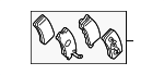 4605A487 - Brakes: Brake Pads for Mitsubishi Image