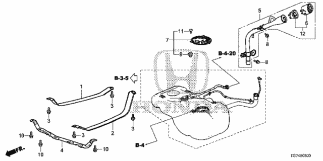 Fuel Filler Pipe (1) for 2016 Honda Pilot #0