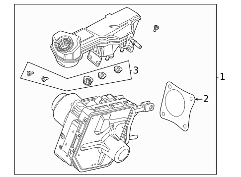 Master Cylinder - Components On Dash Panel for 2021 Lincoln Corsair #0