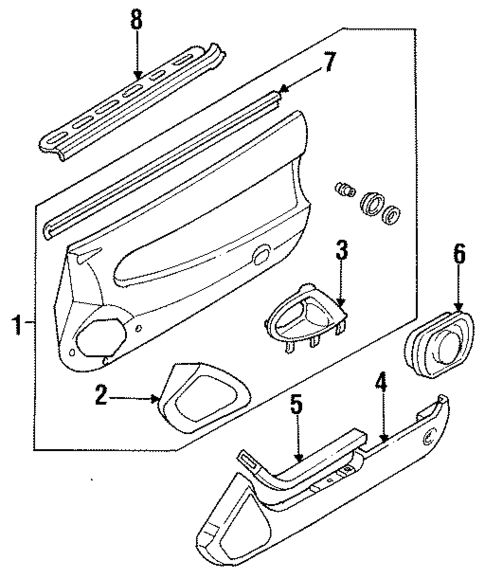 Interior Trim - Door for 1994 Mazda MX-6 #0