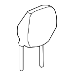 84054040 - Body: Headrest for Cadillac: ATS, CTS Image