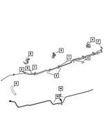 68004097AA - : Fuel Line Clip for Mopar Image