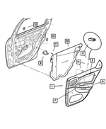 SL341DVAJ - : Rear Door Trim Panel, Right for Mopar Image