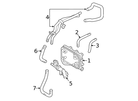 Trans Oil Cooler for 2014 Kia Sorento #0