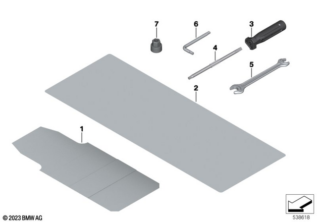 71118394830 - Parts and Accessories for Engine / Chassis: Plastic Bag F on-Board Literature -  for BMW-Motorrad Image image