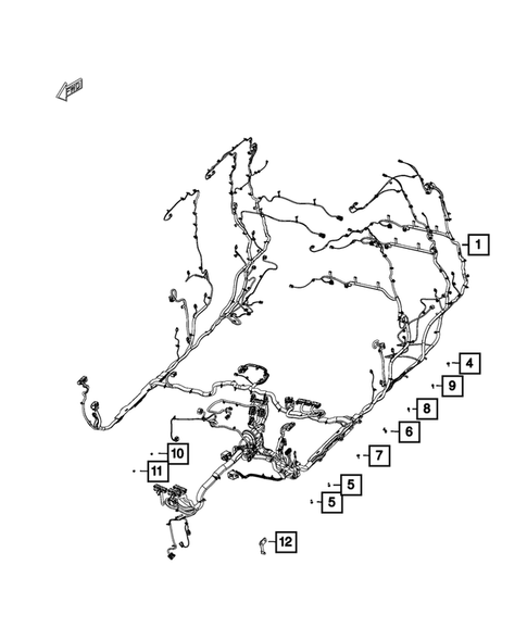 Wiring-Body and Accessories for 2019 Ram 1500 Classic #11