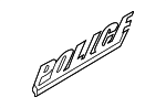 DG1Z5420001BA - : Door Decal for Ford: Police Interceptor Sedan, Special Service Police Sedan Image
