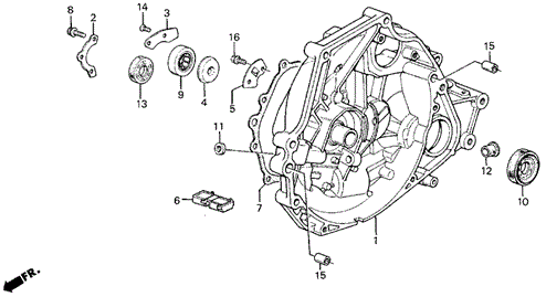 MT Clutch Housing for 1987 Acura Integra #0