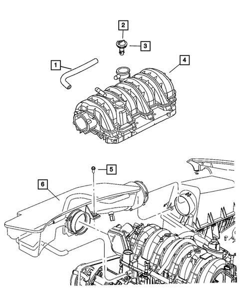 Crankcase Ventilation for 2010 Jeep Grand Cherokee #0