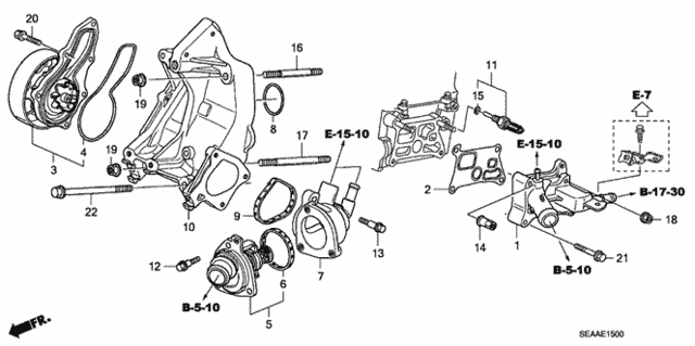 Water Pump for 2008 Acura TSX #0
