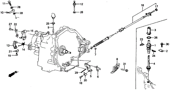 4AT Speedometer Gear for 1987 Honda Civic #0